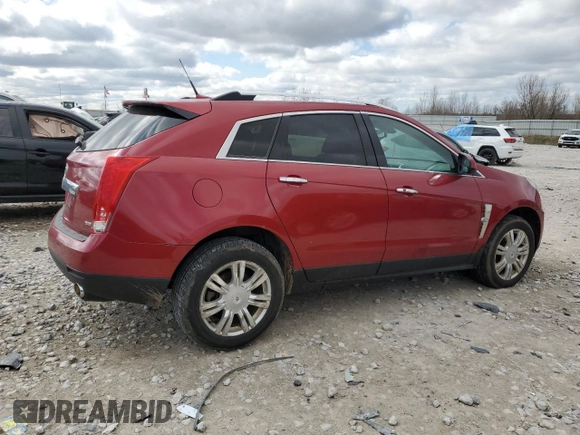 2012 Cadillac SRX Luxury Collection with VIN 3GYFNDE3XCS597753, listed as a Copart auction lot 51854555 with 183,777 mi miles and Clean Title. Bid and sale history available at carsss.com. Image 3.