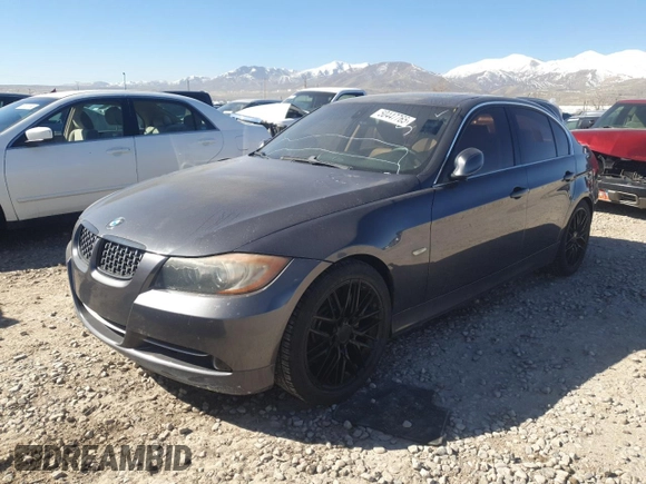 2007 BMW 3 Series 335i with VIN WBAVB73517VF50188, listed as a Copart auction lot 50447765 with 197,112 mi miles and Clean Title. Bid and sale history available at carsss.com. Image 1.