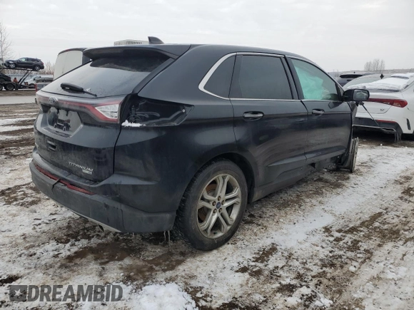 2017 Ford Edge Titanium with VIN 2FMPK4K95HBB65205, listed as a Copart auction lot 42029765 with 0 mi miles and Non Repairable. Bid and sale history available at carsss.com. Image 3.