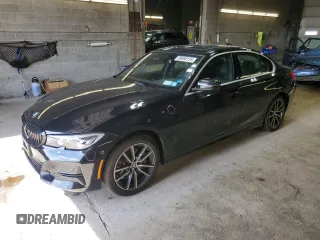 2020 BMW 3 Series 330i xDrive with VIN 3MW5R7J01L8B09304, listed as a Copart auction lot 50698125 with 49,409 mi miles and Salvage Title. Bid and sale history available at carsss.com. Image 1.