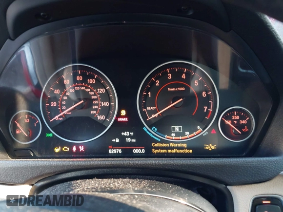 2016 BMW 3 Series 328i with VIN WBA8E9G5XGNT86446, listed as a IAAI auction lot 41759065 with 62,976 mi miles. Bid and sale history available at carsss.com. Image 7.