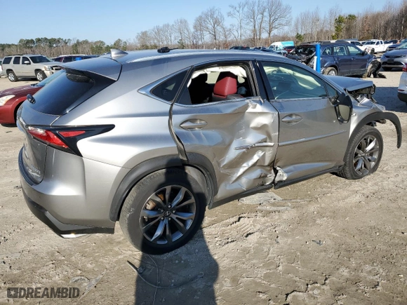 2015 Lexus NX 200t with VIN JTJYARBZ4F2018463, listed as a Copart auction lot 47793195 with 76,348 mi miles and Salvage Title. Bid and sale history available at carsss.com. Image 3.