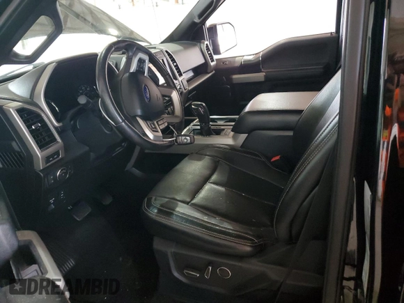 2018 Ford F-150 XL with VIN 1FTFW1EG1JFC18807, listed as a Copart auction lot 60664725 with 129,841 mi miles and Salvage title. Bid and sale history available at DreamBid. Image 7.