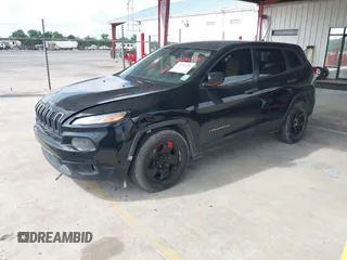 2015 Jeep Cherokee Sport with VIN 1C4PJLAB2FW539397, listed as a IAAI auction lot 42156576 with 120,409 mi miles. Bid and sale history available at carsss.com. Image 2.
