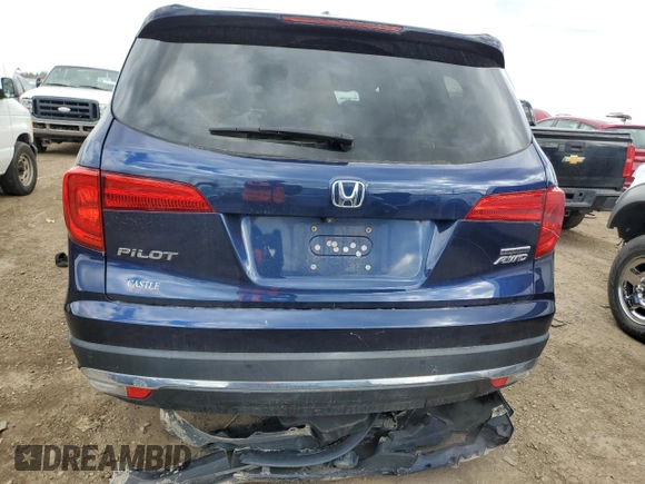 2016 Honda Pilot Touring with VIN 5FNYF6H90GB024916, listed as a Copart auction lot 53024175 with 132,295 mi miles and Salvage Title. Bid and sale history available at DreamBid. Image 6.