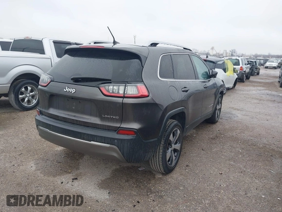 2019 Jeep Cherokee Limited with VIN 1C4PJLDB9KD275094, listed as a IAAI auction lot 41533660 with 75,361 mi miles and . Bid and sale history available at DreamBid. Image 4.