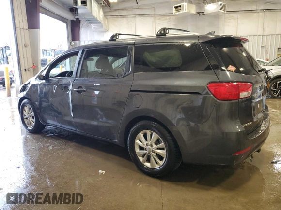 2016 Kia Sedona LX with VIN KNDMB5C17G6165581, listed as a Copart auction lot 53737215 with 160,030 mi miles and Non Repairable. Bid and sale history available at carsss.com. Image 2.