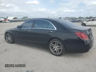 2018 Mercedes-Benz S 560 with VIN WDDUG8GB0JA384253, listed as a Copart auction lot 76186244 with 73,378 mi miles and Non Repairable. Bid and sale history available at DreamBid. Image 2.
