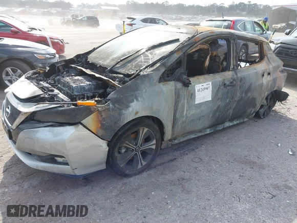 2020 Nissan LEAF SV Plus with VIN 1N4BZ1CP1LC306453, listed as a IAAI auction lot 41245907 with Not Provided miles and . Bid and sale history available at DreamBid. Image 2.