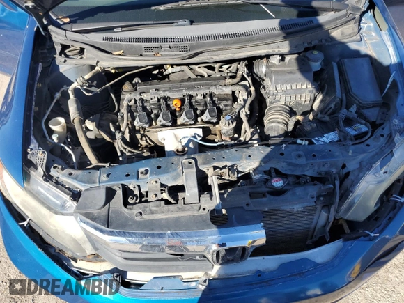 2012 Honda Civic EX with VIN 2HGFB2F87CH546602, listed as a Copart auction lot 81075254 with 164,588 mi miles and Salvage Title. Bid and sale history available at DreamBid. Image 11.