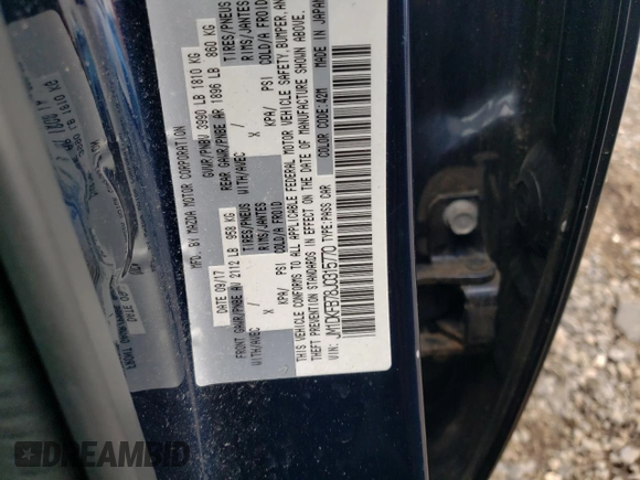 2018 Mazda CX-3 Sport with VIN JM1DKFB78J0315770, listed as a Copart auction lot 50004525 with 94,301 mi miles and Salvage Title. Bid and sale history available at DreamBid. Image 14.