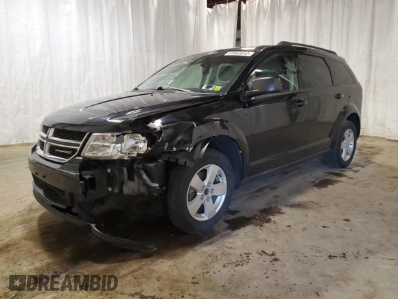 2016 Dodge Journey SE with VIN 3C4PDCAB2GT162648, listed as a Copart auction lot 52123105 with 101,165 mi miles and Non Repairable. Bid and sale history available at carsss.com. Image 1.