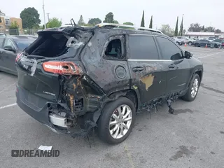 2015 Jeep Cherokee Limited with VIN 1C4PJLDS1FW516723, listed as a IAAI auction lot 41864178 with 93,867 mi miles and . Bid and sale history available at DreamBid. Image 4.