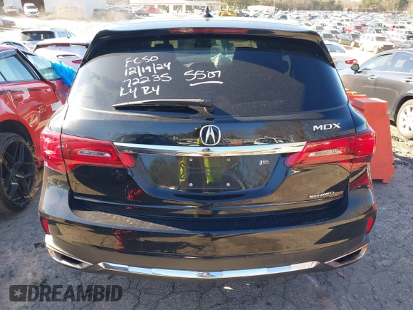 2020 Acura MDX with VIN 5J8YD4H32LL045507, listed as a IAAI auction lot 41174267 with 586,764 mi miles. Bid and sale history available at carsss.com. Image 16.