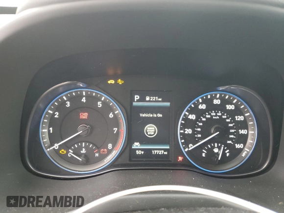 2019 Hyundai Kona Ultimate with VIN KM8K5CA56KU373671, listed as a Copart auction lot 85727634 with 17,727 mi miles and Salvage Title. Bid and sale history available at carsss.com. Image 9.