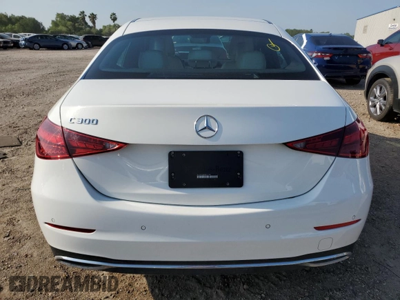 2024 Mercedes-Benz C 300 with VIN W1KAF4GB3RR207790, listed as a Copart auction lot 53405795 with Not provided miles and Salvage title. Bid and sale history available at DreamBid. Image 6.