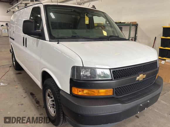 2018 Chevrolet Express Cargo with VIN 1GCWGAFP7J1198927, listed as a IAAI auction lot 42691823 with 115,294 mi miles and . Bid and sale history available at DreamBid. Image 14.