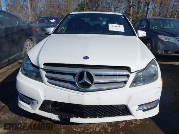 2013 Mercedes-Benz C-Class C 300 Sport with VIN WDDGF8AB6DR288450, listed as a IAAI auction lot 41440383 with 65,588 mi miles. Bid and sale history available at carsss.com. Image 6.
