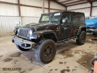 2016 Jeep Wrangler Unlimited 75th Anniversary with VIN 1C4HJWEG4GL221523, listed as a Copart auction lot 52912405 with 59,856 mi miles and Salvage Title. Bid and sale history available at carsss.com. Image 1.
