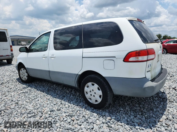 2001 Toyota Sienna CE z VIN 4T3ZF19C21U361994, wystawiony jako Copart lot #58023815 z przebiegiem 398 730 mil mil oraz Czysty tytuł • Clean title. Historia ofert i sprzedaży dostępna na DreamBid. Obrazek 2.