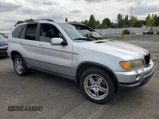 2001 BMW X5 4.4i with VIN WBAFB33581LH21745, listed as a Copart auction lot 67415594 with 0 mi miles and Salvage Title. Bid and sale history available at carsss.com. Image 4.