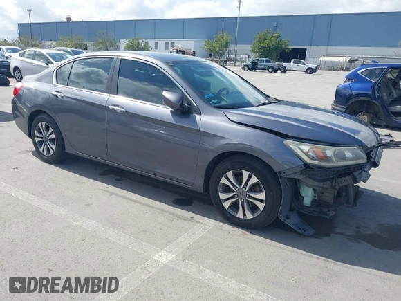 2013 Honda Accord LX z VIN 1HGCR2F38DA180149, wystawiony jako IAAI lot #41871887 z przebiegiem 177 883 mil mil oraz . Historia ofert i sprzedaży dostępna na DreamBid. Obrazek 1.