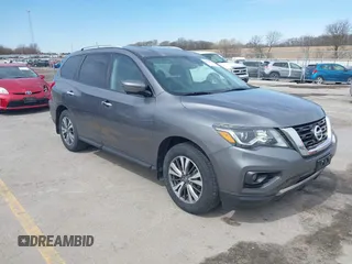 2017 Nissan Pathfinder SL with VIN 5N1DR2MM0HC639453, listed as a IAAI auction lot 41962009 with 156,776 mi miles. Bid and sale history available at carsss.com. Image 1.