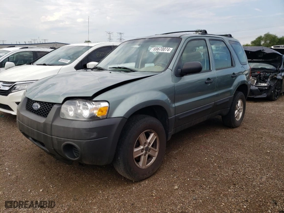 2007 Ford Escape XLS with VIN 1FMCU02Z77KA83627, listed as a Copart auction lot 69670074 with 64,058 mi miles and Salvage Title. Bid and sale history available at carsss.com. Image 1.