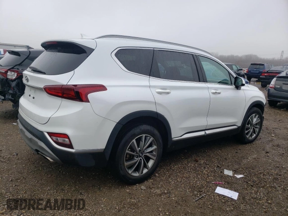 2019 Hyundai Santa Fe SEL with VIN 5NMS33AD1KH062822, listed as a Copart auction lot 84717624 with 39,862 mi miles and Salvage Title. Bid and sale history available at carsss.com. Image 3.
