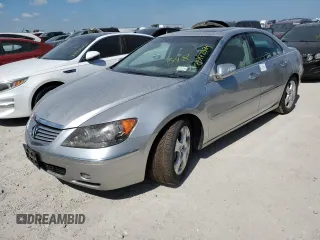 2007 Acura RL Tech Pkg with VIN JH4KB16687C001117, listed as a Copart auction lot 75472084 with 0 mi miles and Salvage Title. Bid and sale history available at carsss.com. Image 1.