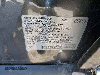 2023 Audi Q5 S line Premium with VIN WA1GAAFY8P2178097, listed as a Copart auction lot 42190525 with 11,436 mi miles and Salvage Title. Bid and sale history available at carsss.com. Image 16.
