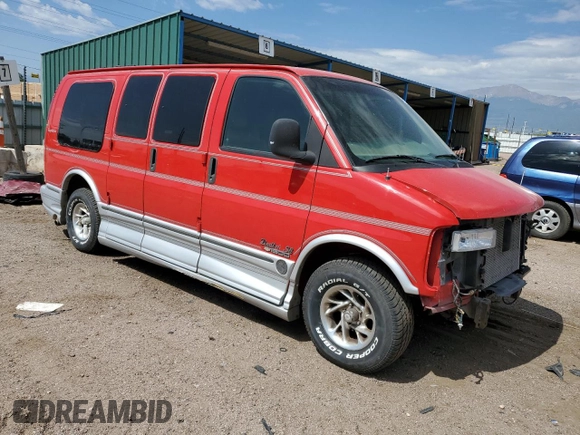 2000 Chevrolet Express Cargo YF7 with VIN 1GBFG15R6Y1185264, listed as a Copart auction lot 61132965 with 147,777 mi miles and Salvage title. Bid and sale history available at DreamBid. Image 4.