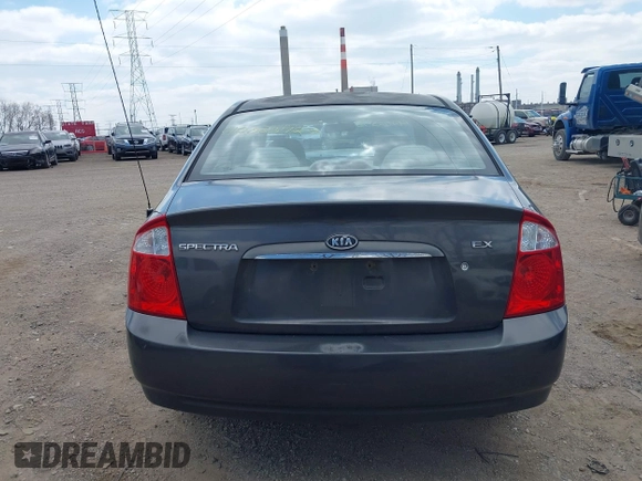 2006 Kia Spectra EX with VIN KNAFE121365346365, listed as a IAAI auction lot 42023727 with 87,345 mi miles and . Bid and sale history available at DreamBid. Image 17.