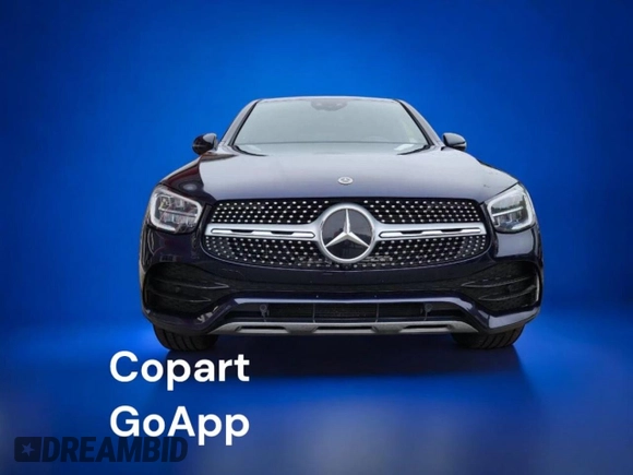 2021 Mercedes-Benz GLC with VIN W1N0J8EB6MF972350, listed as a Copart auction lot 48615825 with 56,399 mi miles and Clean Title. Bid and sale history available at carsss.com. Image 2.