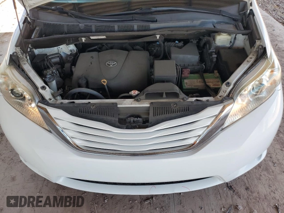 2017 Toyota Sienna LE with VIN 5TDJZ3DC2HS184057, listed as a Copart auction lot 60904795 with 62,055 mi miles and Salvage title. Bid and sale history available at DreamBid. Image 12.