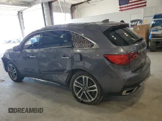 2017 Acura MDX Advance with VIN 5FRYD4H82HB001719, listed as a Copart auction lot 54055205 with 106,527 mi miles and Salvage title. Bid and sale history available at DreamBid. Image 2.