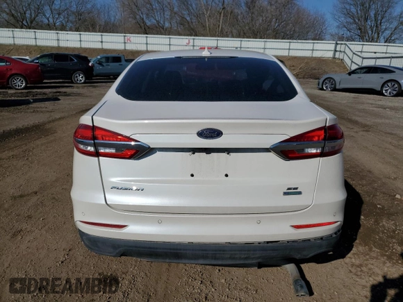 2020 Ford Fusion SE with VIN 3FA6P0HD5LR166862, listed as a Copart auction lot 50536195 with 48,885 mi miles and Salvage Title. Bid and sale history available at carsss.com. Image 6.