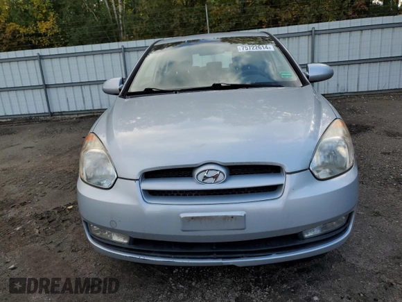 2007 Hyundai Accent SE with VIN KMHCN36C37U035020, listed as a Copart auction lot 75722614 with 54,288 mi miles and Clean Title. Bid and sale history available at carsss.com. Image 5.