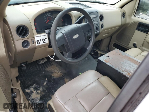 2008 Ford F-150 XL with VIN 1FTRF12288KC95455, listed as a Copart auction lot 44368035 with 167,288 mi miles and Clean title. Bid and sale history available at DreamBid. Image 8.