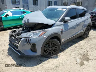 2023 Nissan Kicks SV with VIN 3N1CP5CV5PL487418, listed as a Copart auction lot 65078875 with 49,608 mi miles and Salvage title. Bid and sale history available at DreamBid. Image 1.