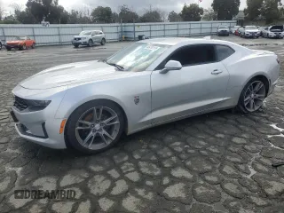 2019 Chevrolet Camaro 1LT with VIN 1G1FB1RX9K0155460, listed as a Copart auction lot 45410155 with 97,589 mi miles and Salvage Title. Bid and sale history available at carsss.com. Image 1.