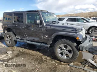 2017 Jeep Wrangler Unlimited Sahara with VIN 1C4HJWEG4HL615069, listed as a Copart auction lot 46480225 with 104,723 mi miles and Salvage title. Bid and sale history available at DreamBid. Image 4.