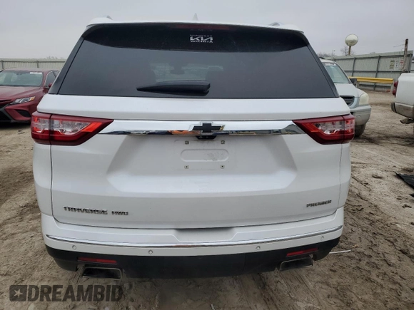 2020 Chevrolet Traverse Premier with VIN 1GNEVKKW3LJ288848, listed as a Copart auction lot 44077785 with 89,875 mi miles and Salvage Title. Bid and sale history available at carsss.com. Image 6.