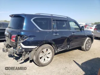 2017 Nissan Armada SV with VIN JN8AY2ND3H9002700, listed as a Copart auction lot 49588585 with 113,852 mi miles and Salvage Title. Bid and sale history available at carsss.com. Image 3.