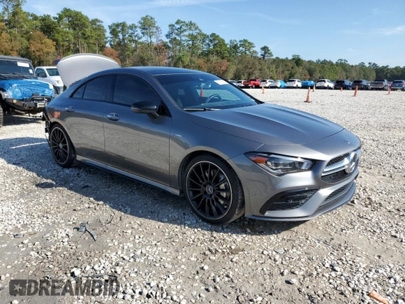 2023 Mercedes-Benz CLA 35 AMG z VIN W1K5J5BB9PN413858, wystawiony jako Copart lot #83826574 z przebiegiem 30 173 mil mil oraz Szkoda całkowita • Salvage title. Historia ofert i sprzedaży dostępna na DreamBid. Obrazek 4.