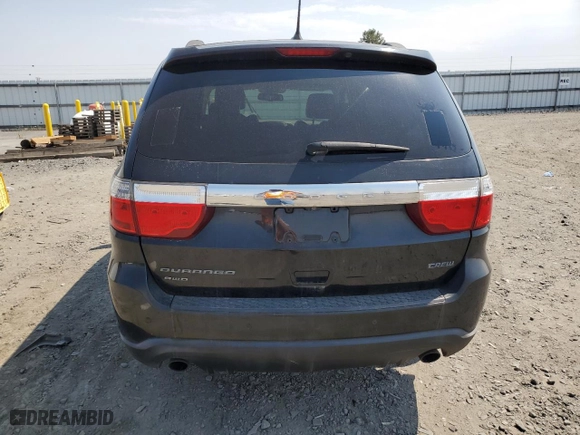 2013 Dodge Durango Crew with VIN 1C4SDJDTXDC565576, listed as a Copart auction lot 67801884 with 184,302 mi miles and Clean Title. Bid and sale history available at carsss.com. Image 6.