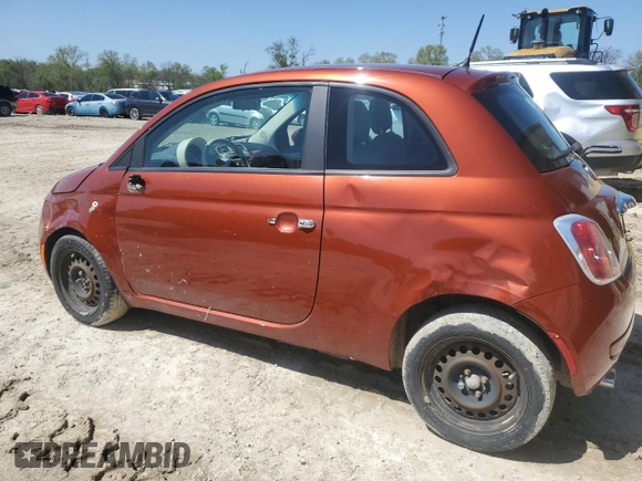 2012 FIAT 500 Pop with VIN 3C3CFFAR2CT349152, listed as a Copart auction lot 53361035 with 125,656 mi miles and Salvage Title. Bid and sale history available at carsss.com. Image 2.