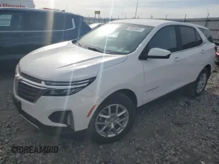 2022 Chevrolet Equinox LT with VIN 3GNAXKEV5NL193280, listed as a Copart auction lot 50025665 with 56,555 mi miles and Salvage Title. Bid and sale history available at DreamBid. Image 1.