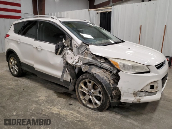 2014 Ford Escape Titanium with VIN 1FMCU9JX1EUD40870, listed as a Copart auction lot 51337695 with 163,210 mi miles and Salvage Title. Bid and sale history available at DreamBid. Image 4.