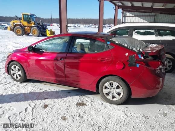 2016 Hyundai Elantra SE with VIN 5NPDH4AE9GH768763, listed as a IAAI auction lot 41155724 with 161,070 mi miles. Bid and sale history available at carsss.com. Image 15.